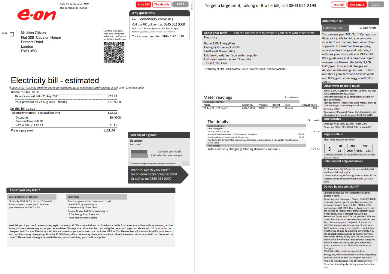  Minol USA business utility bill 